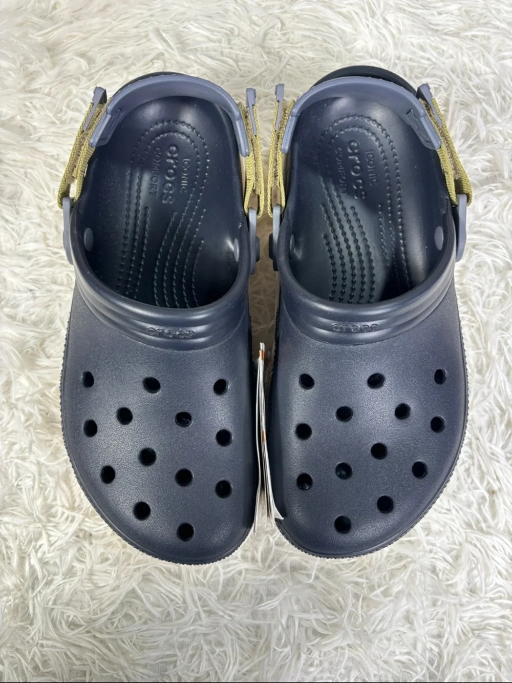 Crocs Duet Max 2 Clog Womens 8 Mens 7 Navy Blue Marine - Picture 2 of 6